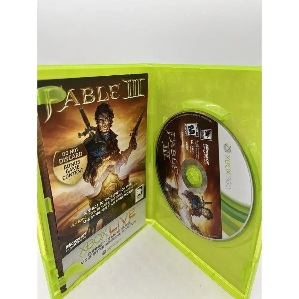 Fable III 3 Xbox 360 - Complete CIB - Tested
